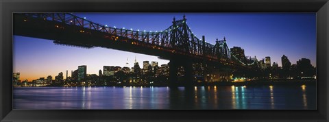 Framed USA, New York City, 59th Street Bridge Print