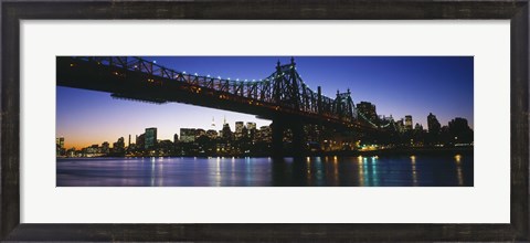 Framed USA, New York City, 59th Street Bridge Print