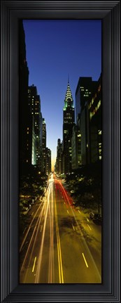 Framed Lexington Avenue, Cityscape, NYC, New York City, New York State, USA Print