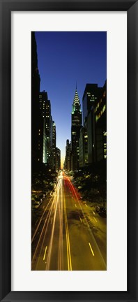 Framed Lexington Avenue, Cityscape, NYC, New York City, New York State, USA Print