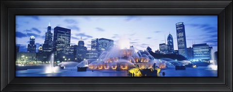 Framed Buckingham Fountain, Grant Park, Chicago, Illinois Print
