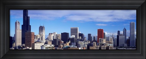 Framed Skyscrapers in a city, Sears Tower, Chicago, Cook County, Illinois, USA Print