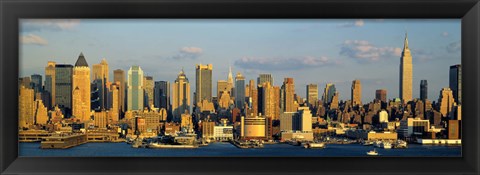 Framed Hudson River, City Skyline, NYC, New York City, New York State, USA Print