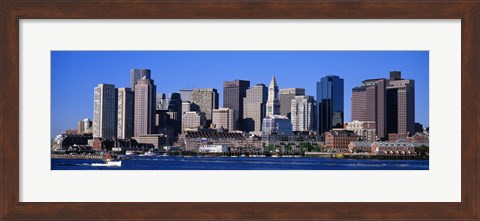 Framed Skyline, Cityscape, Boston, Massachusetts, USA, Print