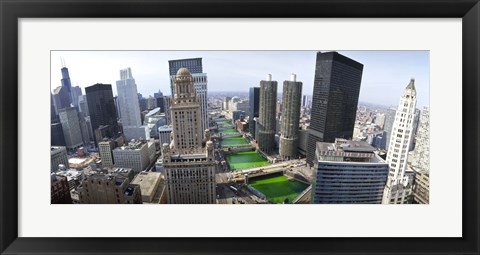 Framed St. Patrick&#39;s Day Chicago IL USA Print