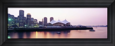 Framed Skyscrapers at the waterfront, Charles river, Boston, Massachusetts, USA Print