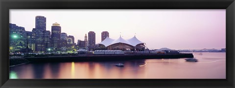 Framed Skyscrapers at the waterfront, Charles river, Boston, Massachusetts, USA Print