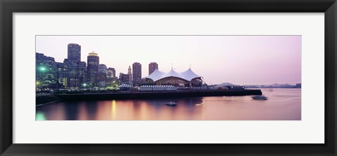 Framed Skyscrapers at the waterfront, Charles river, Boston, Massachusetts, USA Print