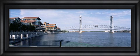 Framed Bridge Over A River, Main Street, St. Johns River, Jacksonville, Florida, USA Print