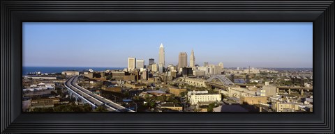 Framed USA, Ohio, Cleveland, aerial Print