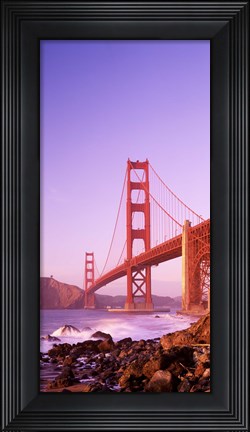 Framed Golden Gate Bridge (horizontal view) Print