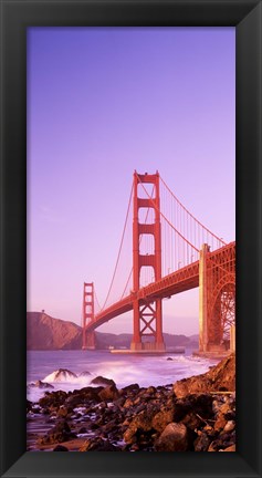 Framed Golden Gate Bridge (horizontal view) Print