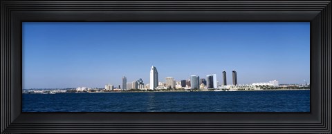Framed Clear Blue Sky Over San Diego Print