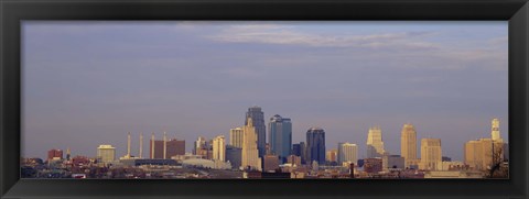 Framed Skyscrapers in a city, Kansas City, Missouri, USA Print
