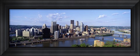 Framed Monongahela River, Pittsburgh, Pennsylvania, USA Print