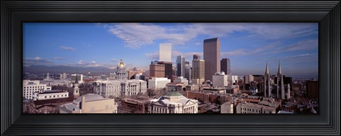 Framed Aerial View of Denver, Colorado Print
