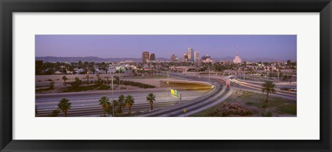 Framed Skyline Phoenix AZ USA Print