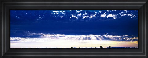 Framed Evening Clouds Sacramento CA USA Print