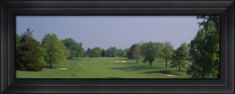 Framed Panoramic view of a golf course, Baltimore Country Club, Maryland, USA Print