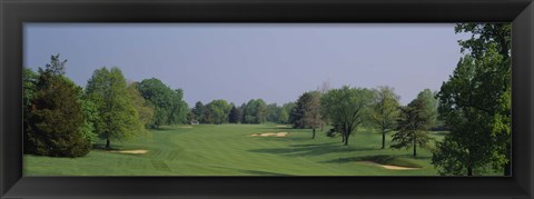 Framed Panoramic view of a golf course, Baltimore Country Club, Maryland, USA Print