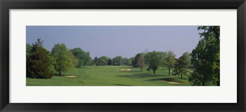 Framed Panoramic view of a golf course, Baltimore Country Club, Maryland, USA Print
