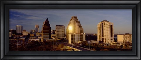 Framed Skyscrapers in a city, Austin, Texas, USA Print