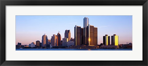 Framed Morning, Detroit, Michigan, USA Print