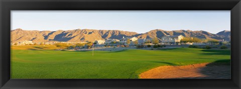 Framed Golf flag in a golf course, Phoenix, Arizona, USA Print