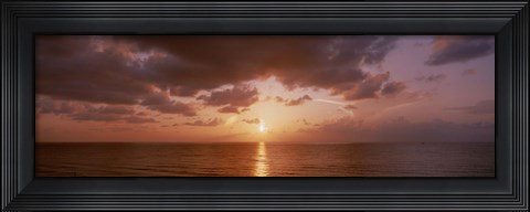 Framed Sunrise Miami FL USA Print