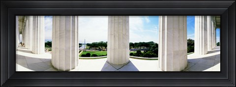 Framed Lincoln Memorial Columns, Washington DC Print