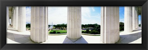 Framed Lincoln Memorial Columns, Washington DC Print