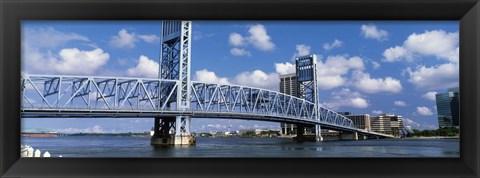 Framed Main Street Bridge, Jacksonville, Florida, USA Print