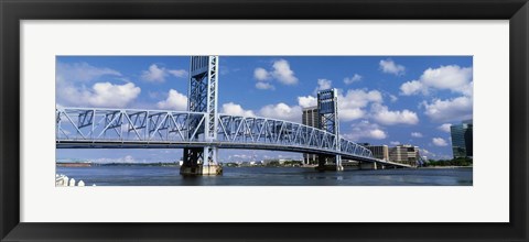 Framed Main Street Bridge, Jacksonville, Florida, USA Print