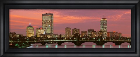 Framed Back Bay, Boston, Massachusetts, USA Print
