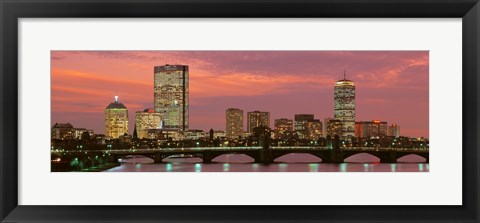 Framed Back Bay, Boston, Massachusetts, USA Print