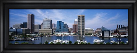 Framed Inner Harbor, Baltimore, Maryland Print