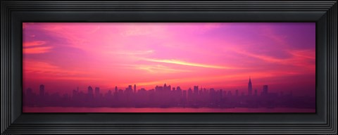 Framed Skyline, NYC, New York City, New York State USA Print