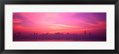 Framed Skyline, NYC, New York City, New York State USA Print