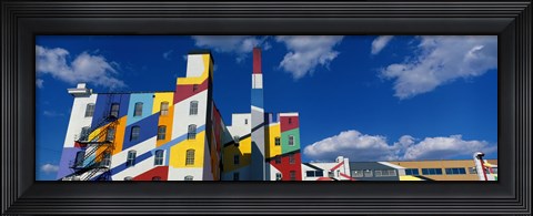 Framed Building With Geometric Decorations, Minneapolis, Minnesota, USA Print