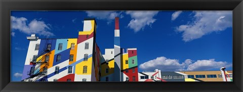 Framed Building With Geometric Decorations, Minneapolis, Minnesota, USA Print