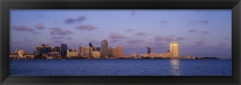 Framed Sunset, San Diego, California, USA Print