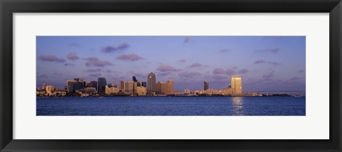 Framed Sunset, San Diego, California, USA Print