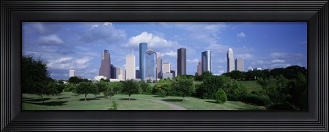 Framed Cityscape, Houston, TX Print