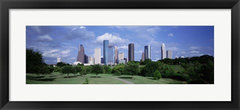 Framed Cityscape, Houston, TX Print