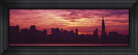 Framed Hudson River New York, NYC, New York City, New York State, USA Print