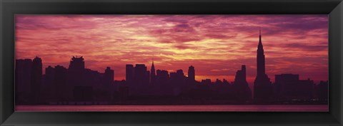 Framed Hudson River New York, NYC, New York City, New York State, USA Print