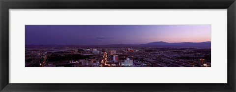 Framed USA, Nevada, Las Vegas, sunset Print