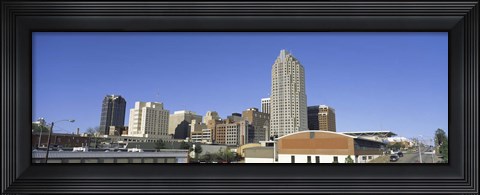 Framed Buildings in a city, Raleigh, Wake County, North Carolina, USA Print