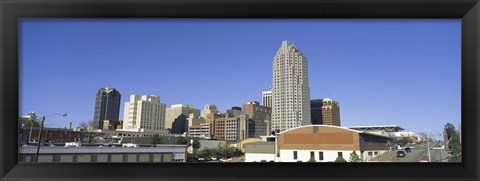 Framed Buildings in a city, Raleigh, Wake County, North Carolina, USA Print