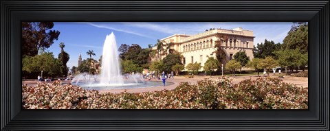 Framed Fountain in San Diego Print